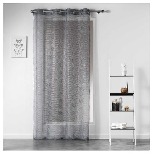 Panneau à Oeillets Rideau Voile Galactic Anthracite