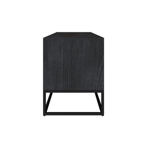 Meuble TV En Bois D'acacia Et Pieds En Métal 125 Cm - Jakson