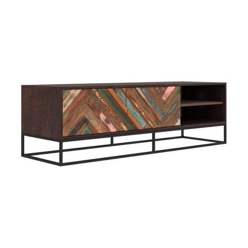 Meuble TV En Bois D'acacia Et Bois Recyclé 145 Cm - Krabi