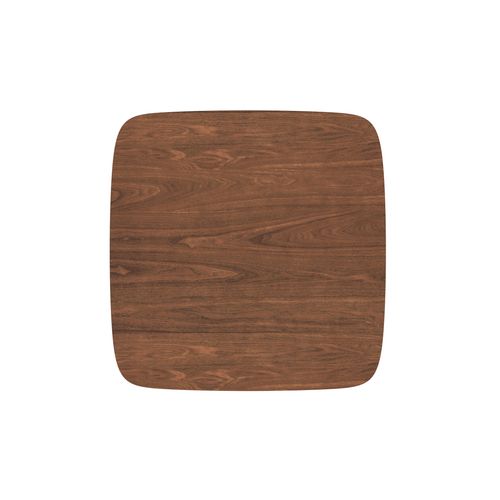 Table Carrée 4 Personnes En Bois Foncé Finition Noyer 90 Cm - Julio