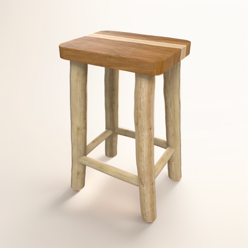 Tabouret 45.5 Cm En Teck - Ika