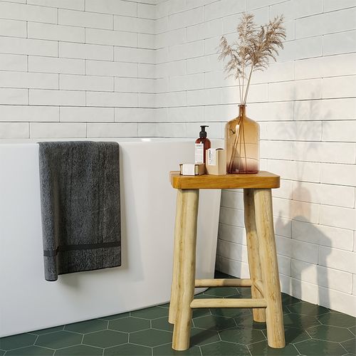 Tabouret 45.5 Cm En Teck - Ika