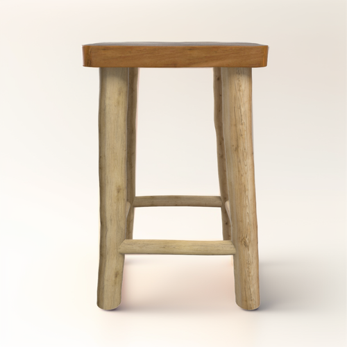 Tabouret 45.5 Cm En Teck - Ika