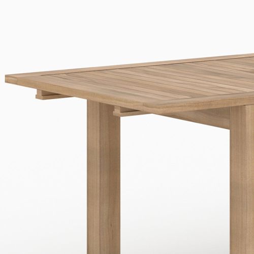 Table De Jardin Extensible En Teck 6 à 10 Personnes - Nido