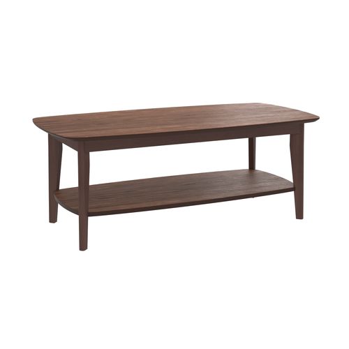Table Basse Rectangulaire En Bois Foncé - Sadi