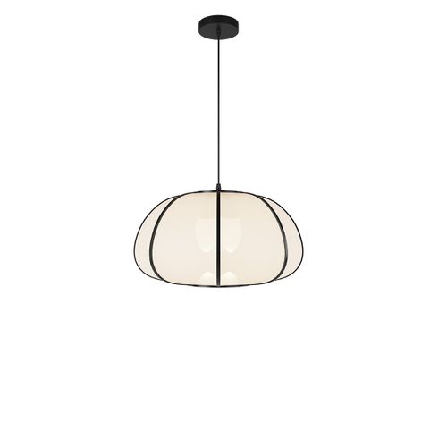 Suspension En Bambou Noir D38 Cm - Hana