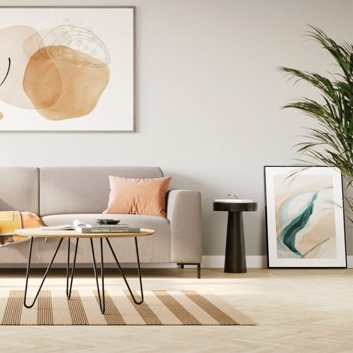 Table D'appoint Ronde Noire En Bois De Suar D35 Cm - Janah