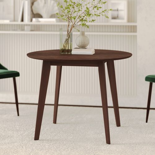 Table Ronde Réno 100 Cm En Bois Foncé