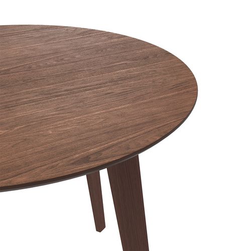 Table Ronde Réno 100 Cm En Bois Foncé