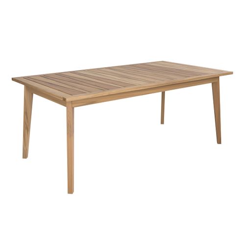 Ensemble Table Et 6 Chaises De Jardin En Bois De Teck - Tunga