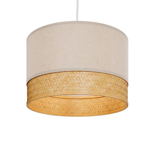 Suspension En Bambou Naturel, Papier Et Métal D40 Cm - Baikal