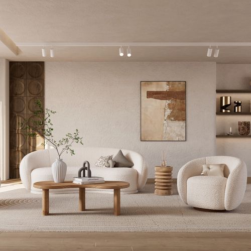 Table Basse Organique En Bois Massif De Mindi - Brandan