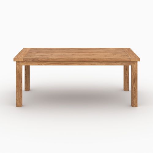 Table Rectangulaire En Bois De Teck Recyclé 200cm 8 Personnes - Mémo