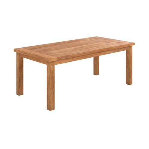 Table Rectangulaire En Bois De Teck Recyclé 200cm 8 Personnes - Mémo