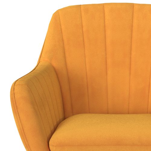 Rocking-chair En Velours Jaune - Isola