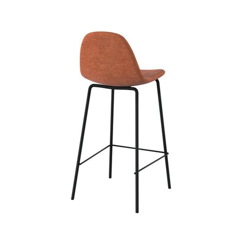 Lot De 2 Chaises Pour Îlot Central En Tissu Terracotta 65,5 Cm - Henrik