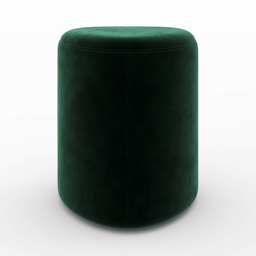 Pouf En Velours Vert - Emmy