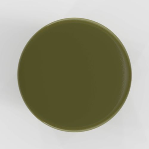 Table D'appoint Ronde En Métal Vert Kaki D30 Cm - Athéna