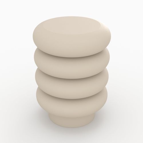 Tabouret Rond En Métal Gris H41 Cm - Félicie