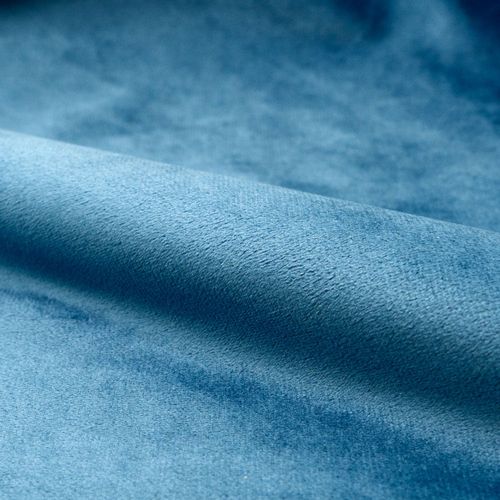 Pack 4 Chaises En Velours Bleu Foncé Et Bleu - Cozy