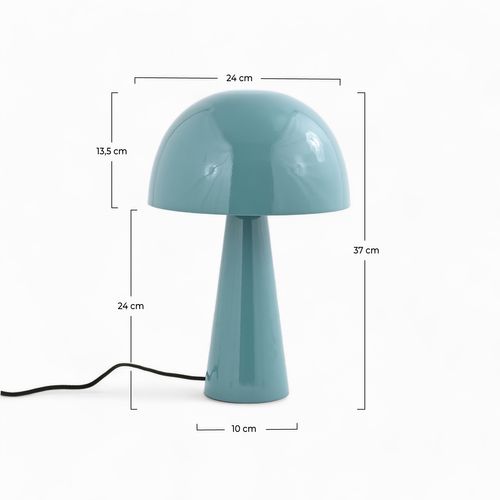 Lampe En Métal Bleu Clair - Livia