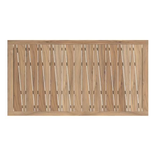 Table Et Chaises De Jardin 8 Personnes, Bois, Résine Tressée Naturelle - Tunga