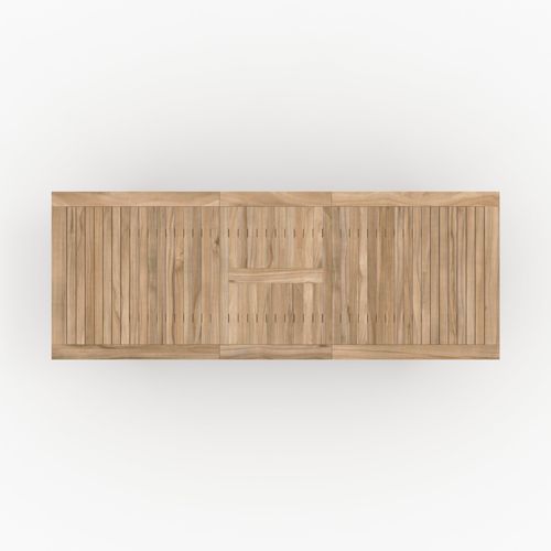 Table Et Chaises De Jardin 8 Personnes En Bois, Résine Tressée - Carmela