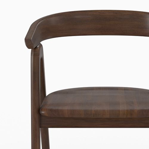 Chaise En Bois D'hévéa Foncé - Hawa