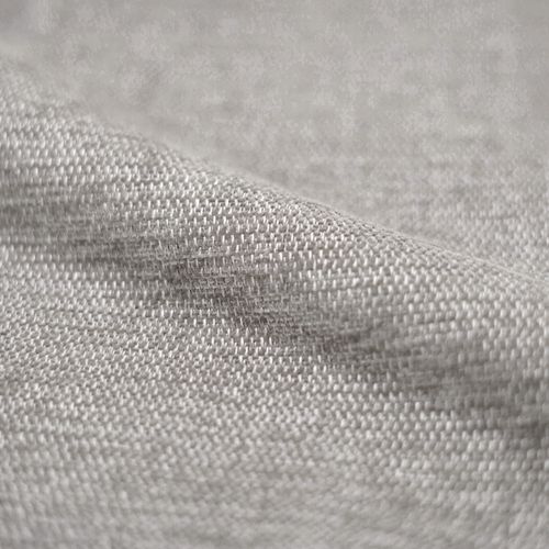 Chaise En Tissu Beige Chiné Et Pieds Noirs - Milly