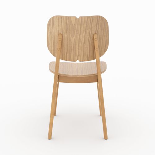 Lot De 2 Chaises En Bois Clair - Clyde