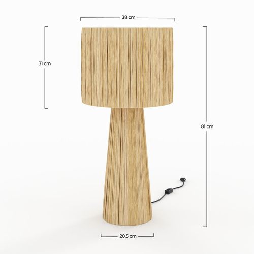 Grande Lampe En Feuille De Palmier - Soléa