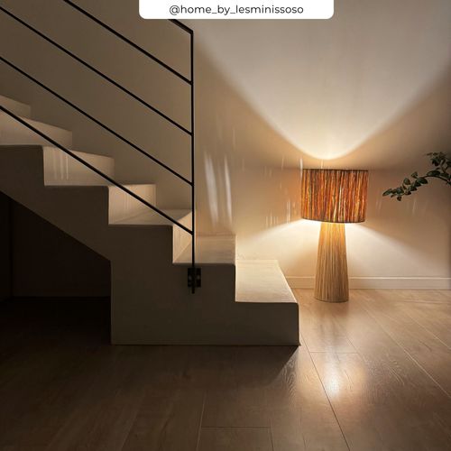 Grande Lampe En Feuille De Palmier - Soléa