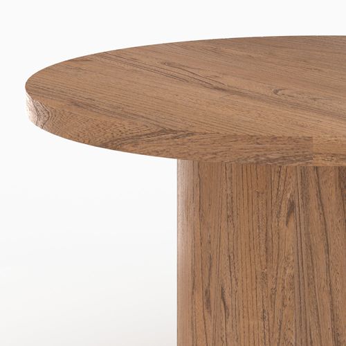 Table Ronde En Bois D'orme 4 Personnes - Gaston