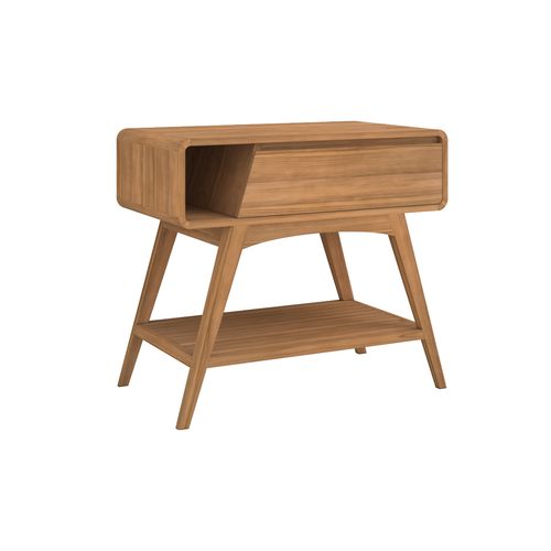Meuble De Salle De Bain En Bois De Teck 90 Cm - Kafa