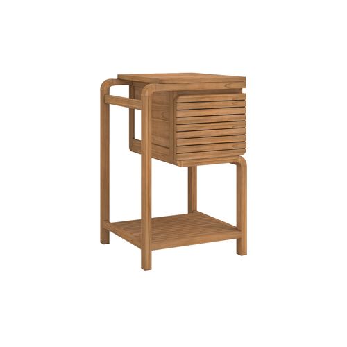 Meuble De Salle De Bain En Bois De Teck 50 Cm - Lucette