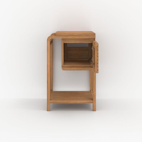 Meuble De Salle De Bain En Bois De Teck 50 Cm - Lucette
