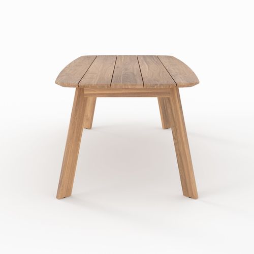 Table De Jardin En Bois De Teck Recyclé 10 Personnes - Lumo