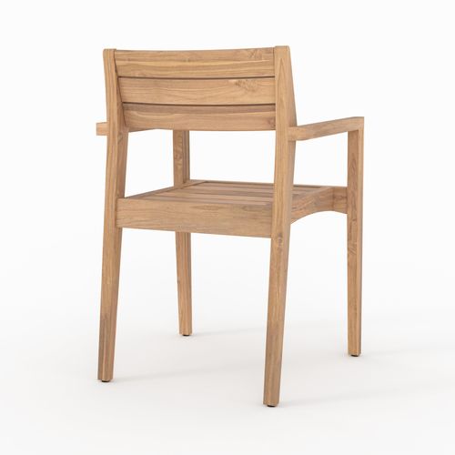 Lot De 2 Chaises De Jardin En Bois De Teck Recyclé - Yogy