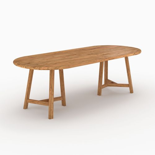 Table Et Chaises De Jardin 8 Personnes En Bois - Bora