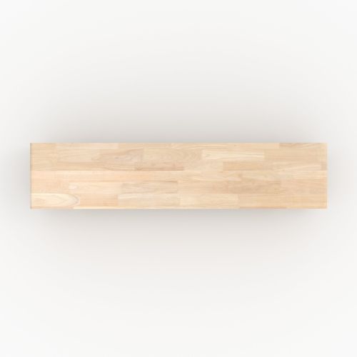 Meuble TV En Bois D'hévéa Massif Effet Blanchi - Gisèle