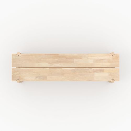 Banc 3 Places En Bois Effet Blanchi - Suzette