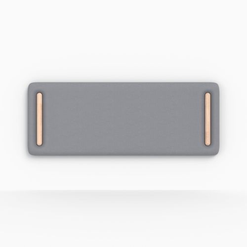 Tête De Lit En Tissu Gris 140 Cm - Katia