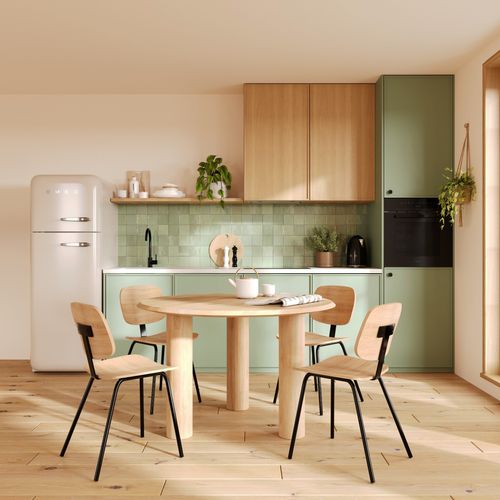 Table Ronde En Bois De Manguier 4 Personnes - Sacha