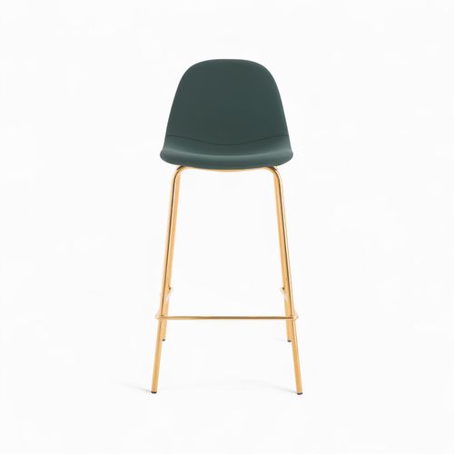 Pack 4 Chaises Pour Îlot Central Blanches Et Vertes 65 Cm - Henrik