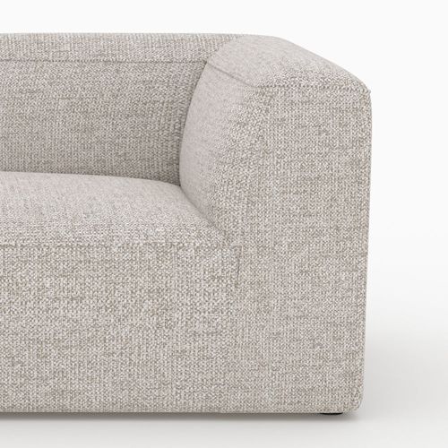 Méridienne D'angle à Gauche Pour Canapé Modulable En Tissu Beige - Hestia