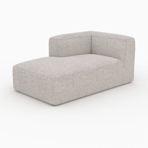 Méridienne D'angle à Gauche Pour Canapé Modulable En Tissu Beige - Hestia