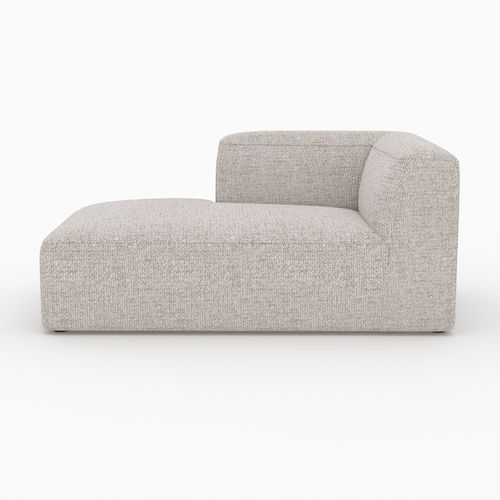Méridienne D'angle à Gauche Pour Canapé Modulable En Tissu Beige - Hestia
