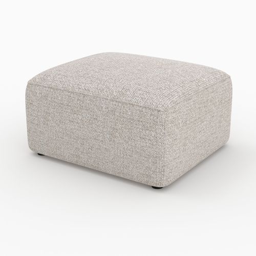 Pouf Rectangulaire Pour Canapé Modulable En Tissu Beige - Hestia