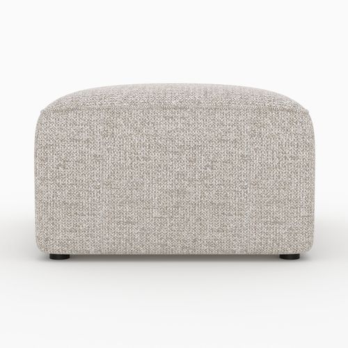 Pouf Rectangulaire Pour Canapé Modulable En Tissu Beige - Hestia