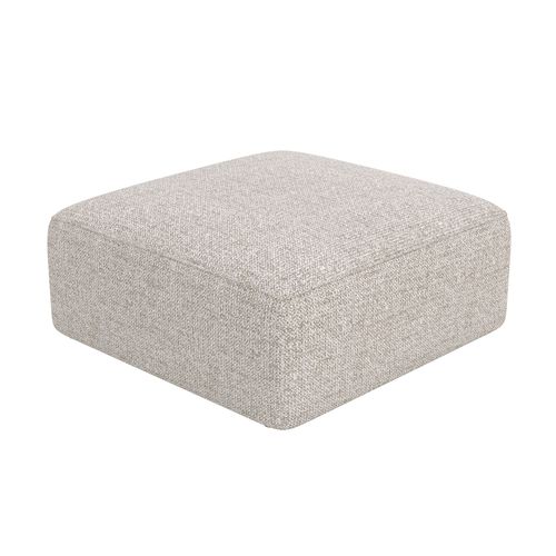 Pouf Carré Pour Canapé Modulable En Tissu Beige - Hestia